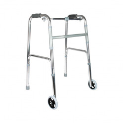 Caminador con ruedas plegable
