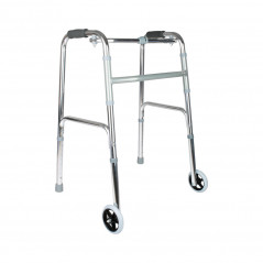 Caminador con ruedas plegable