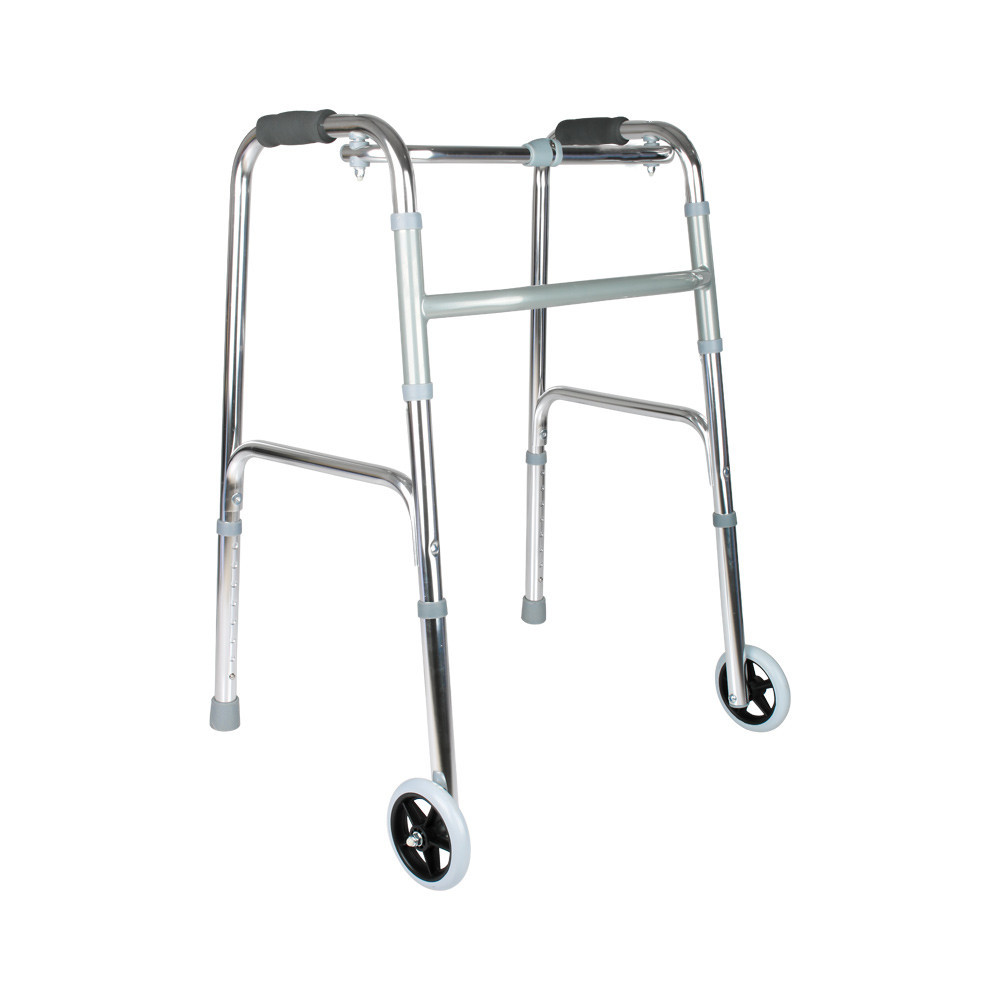 Caminador con ruedas plegable