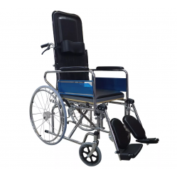 Silla de ruedas reclinable con baño