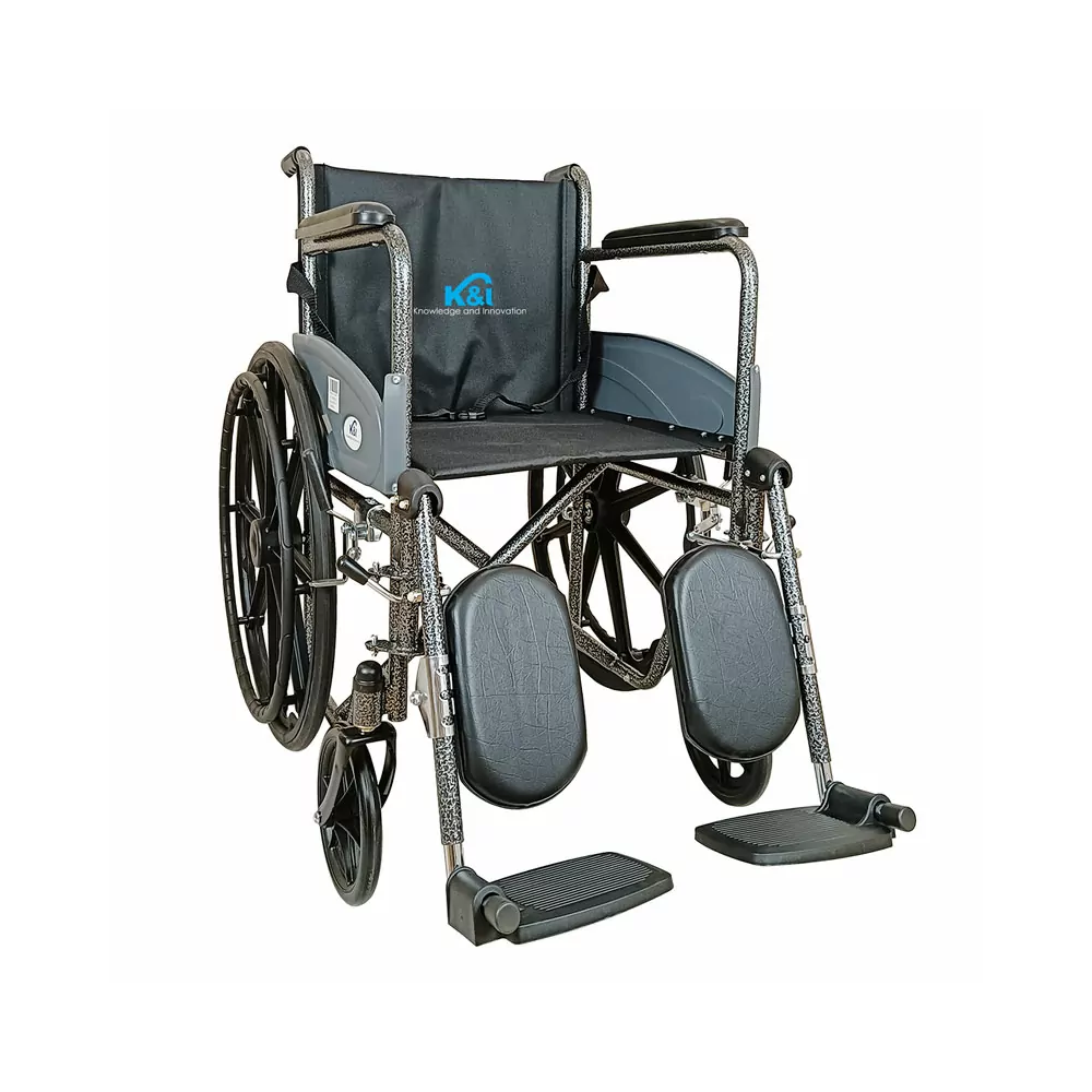 Silla de ruedas con pies elevables