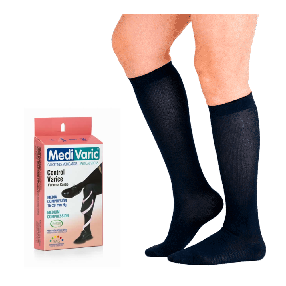 Medias antivarice para hombre 15-20mmHG