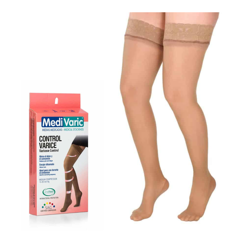 Medias de compresión mujer15 - 20mmHG Muslo