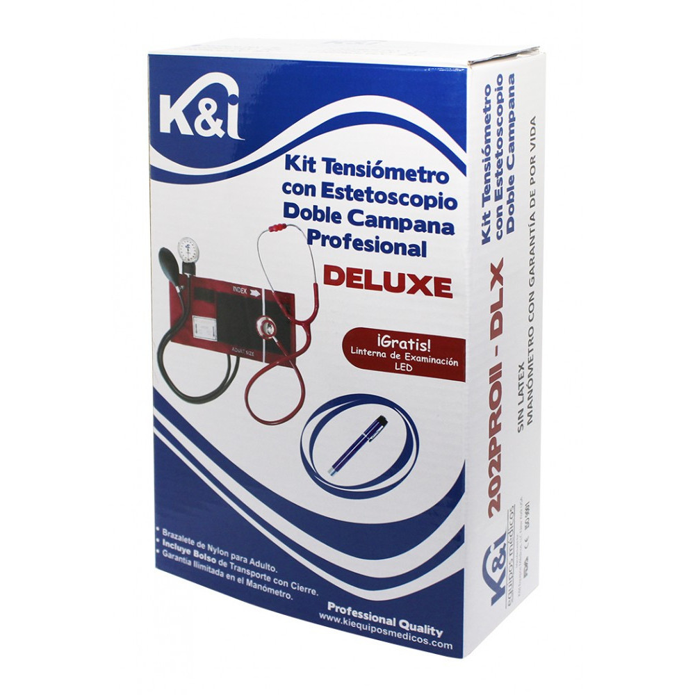 Kit Tensiómetro y Estetoscopio doble campana profesional