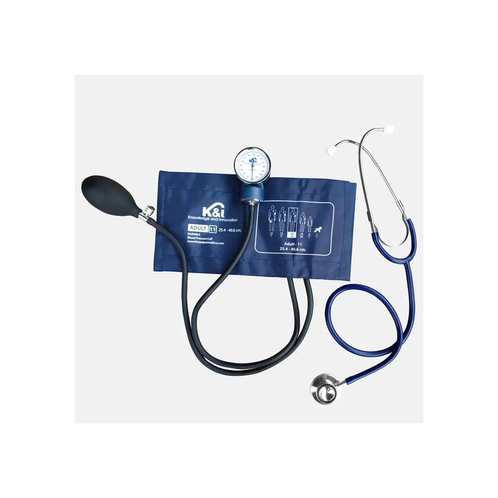 KIT TENSIÓMETRO + ESTETOSCOPIO DE DOBLE CAMPANA