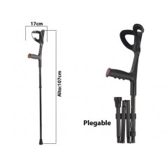 BASTON EUROPEO PLEGABLE NEGRO