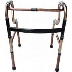 ANDADOR PLEGABLE DOBLE SOPORTE BRONCE