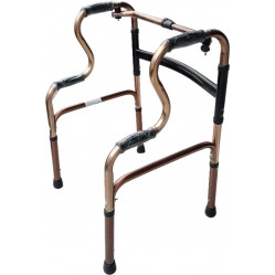 ANDADOR PLEGABLE DOBLE SOPORTE BRONCE