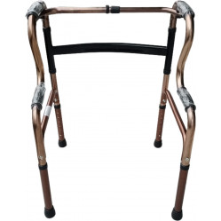 ANDADOR PLEGABLE DOBLE SOPORTE BRONCE