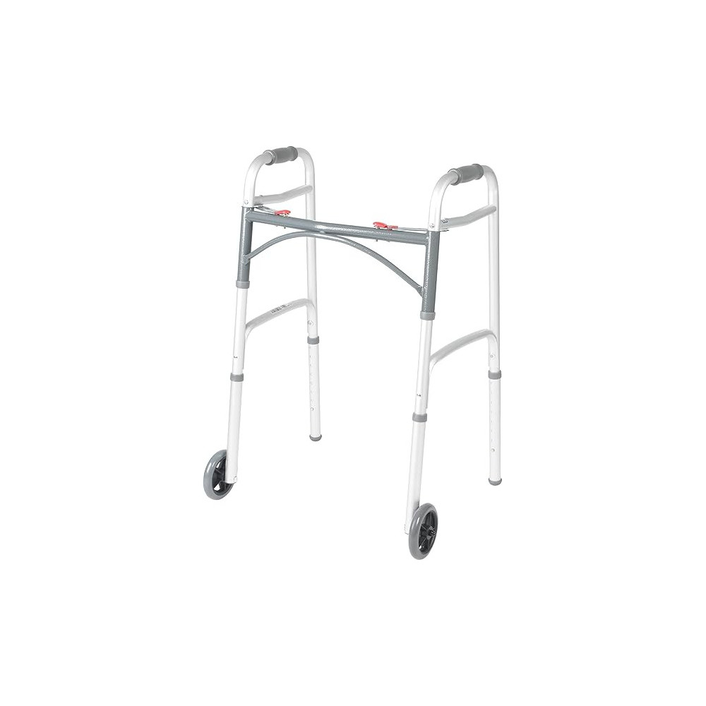 ANDADOR CON RUEDAS 2 BOTONES